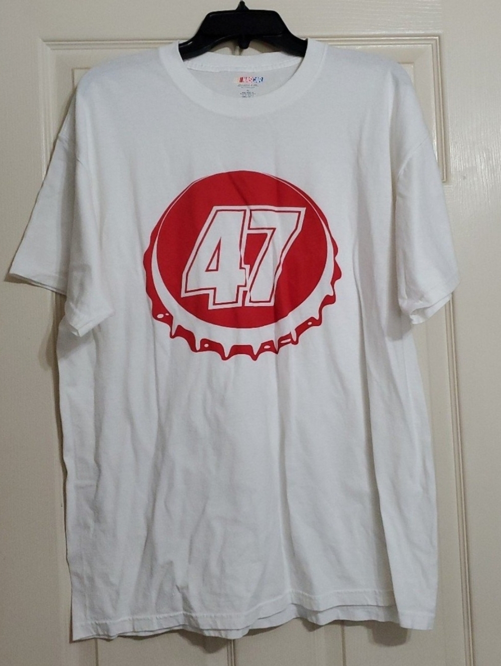 Coca Cola Coke Nascar Oversized Boyfriend Graphic Tee T Shirt Size XL